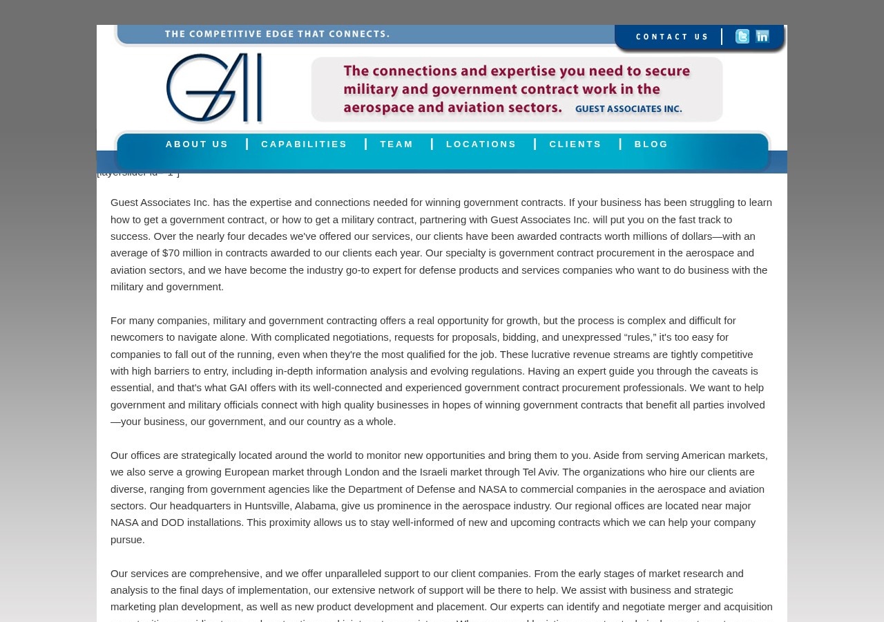 Guest Associates, Inc. website before the redesign