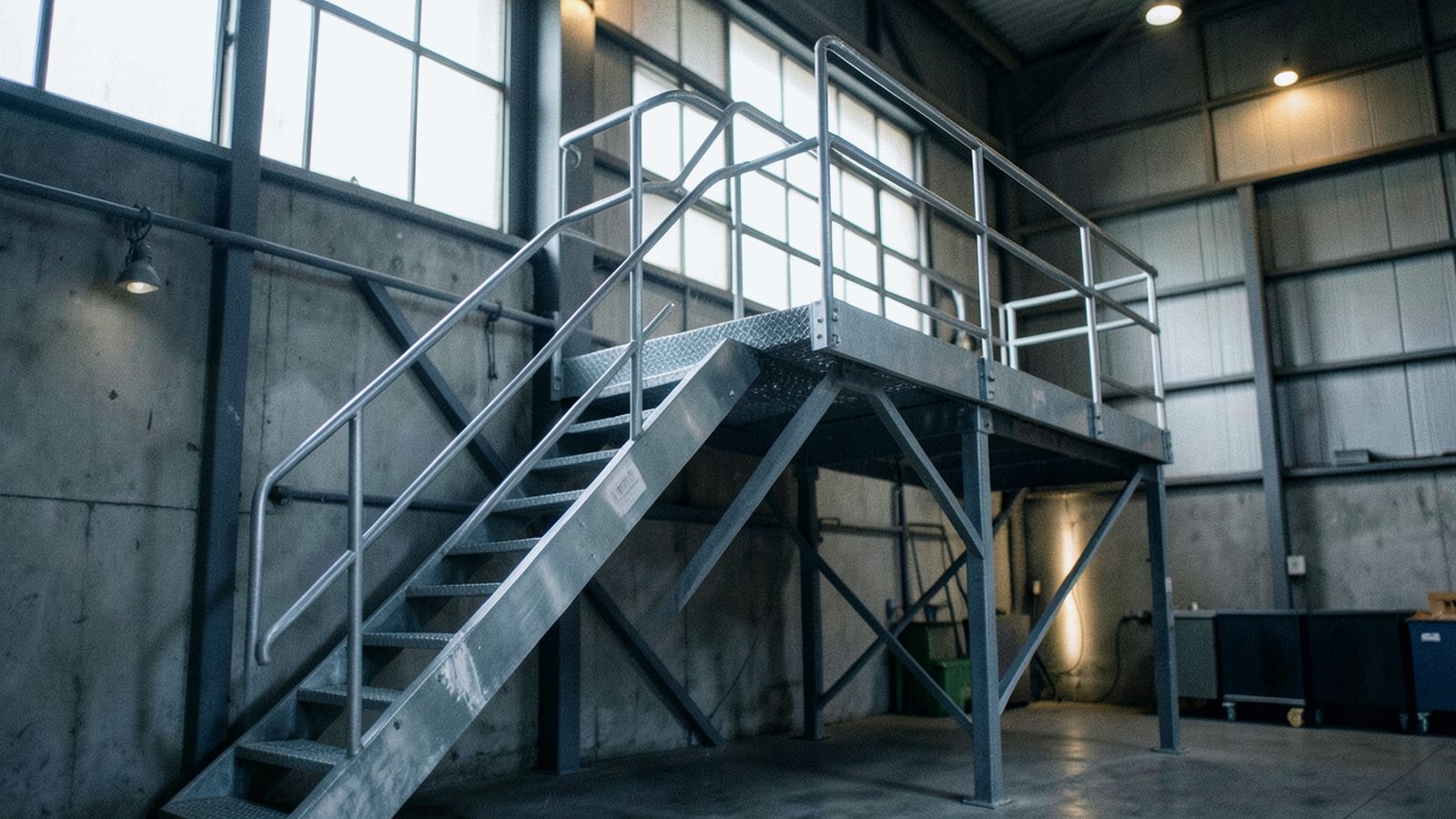 Illustrative photo: Steel stairs & platform installation
